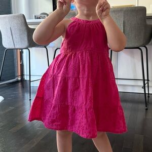 🛎️ Clearance LCWaikiki Baby Girl Fuchsia Color Dress Size 24-36Months